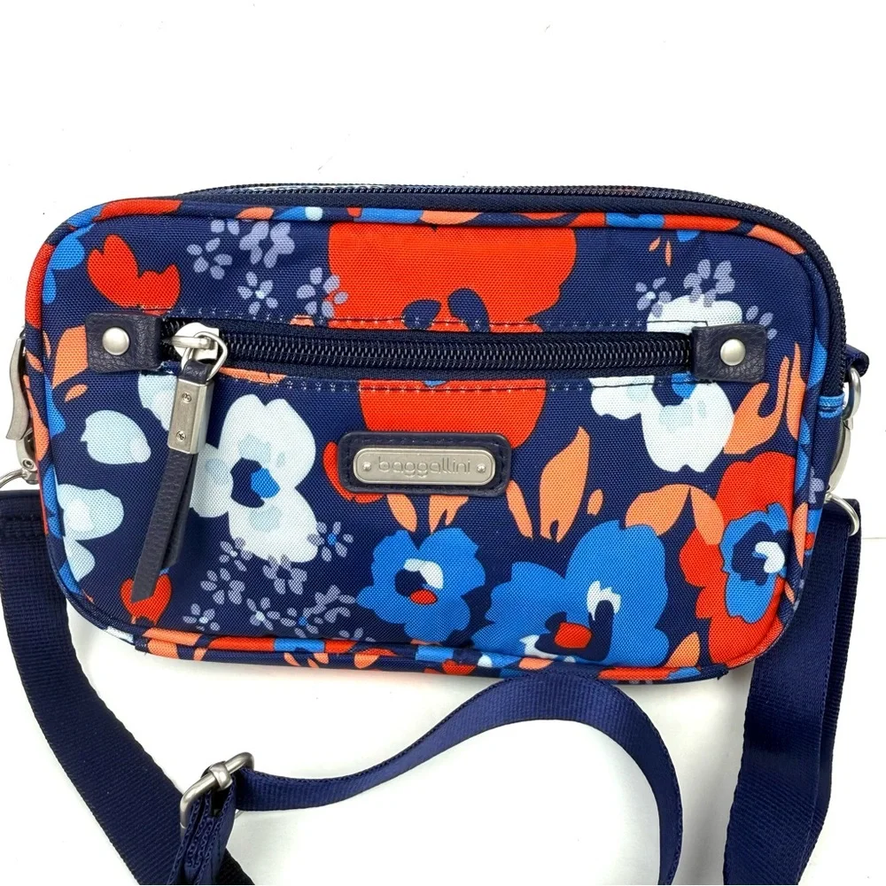 Baggallini Festival Bag Spring Bloom Convertible Crossbody‎ Colorful Floral New